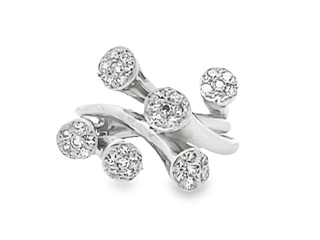 14kw Fancy Multi Diamond Ring