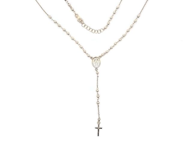 18KY 19 inch Rosary Necklace