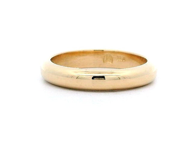 3.50 mm Domed Gold Band