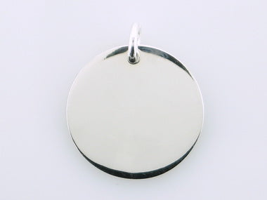 Silver Round Dog Tag