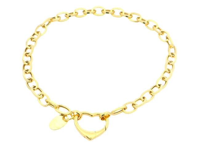 10KT Bracelet with Heart Clasp