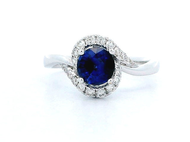 18kt Sapphire And Diamond Ring