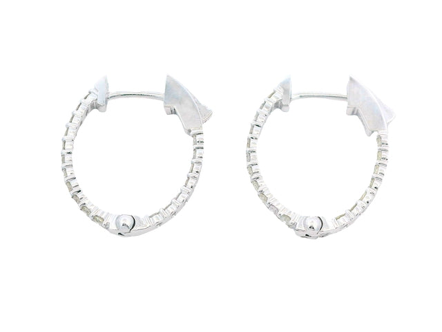 0.50 ctw Diamond Hoops