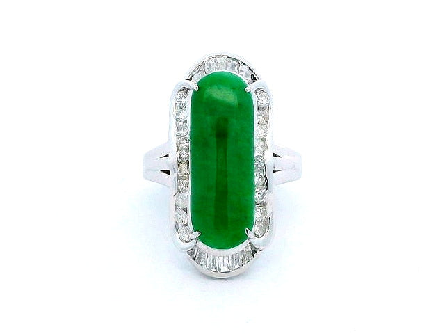 Jade & Diamond Ring