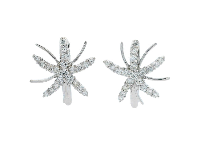14KT Diamond Fireworks Earrings