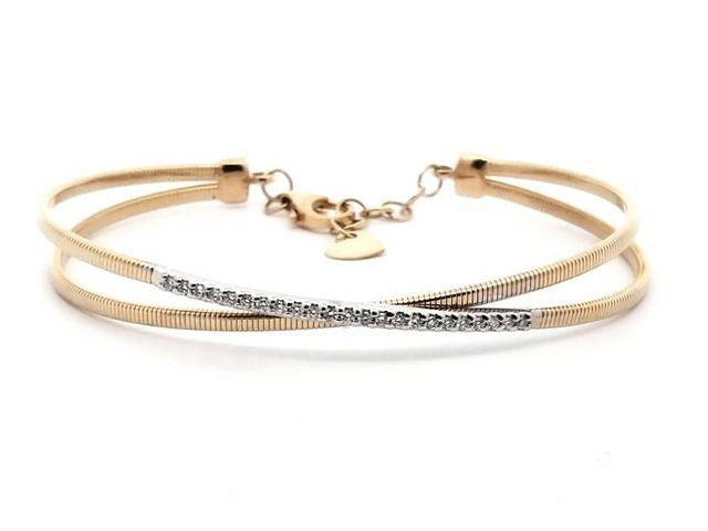 0.20 ctw Diamond Crossover Bangle
