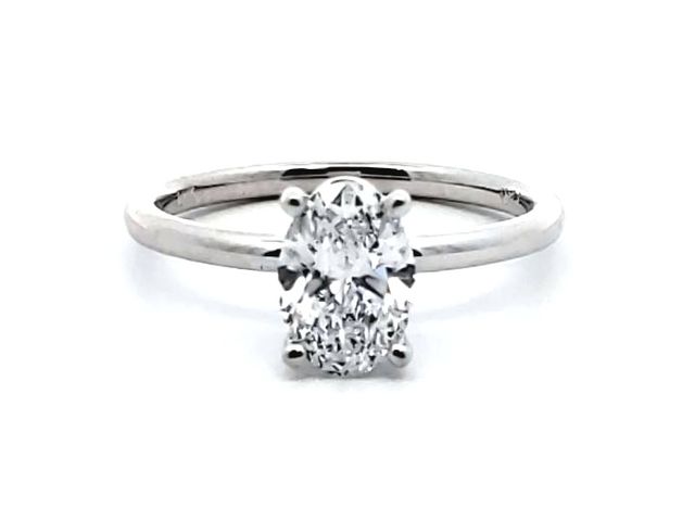 1.04 ct Lab Grown Oval Engagement Ring