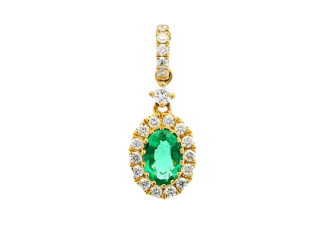 Oval Emerald Pendant