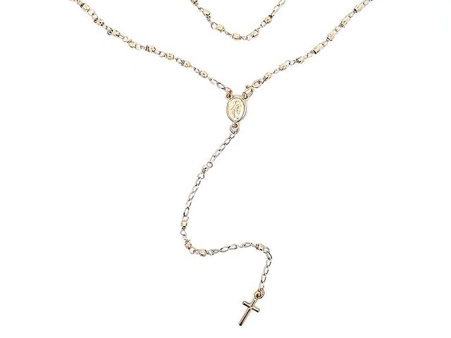 18KY 19 inch Rosary Necklace
