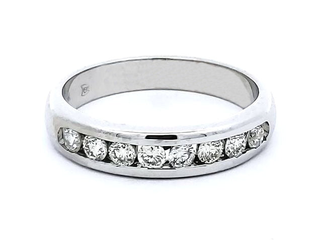 14kt Diamond Channel Set Band