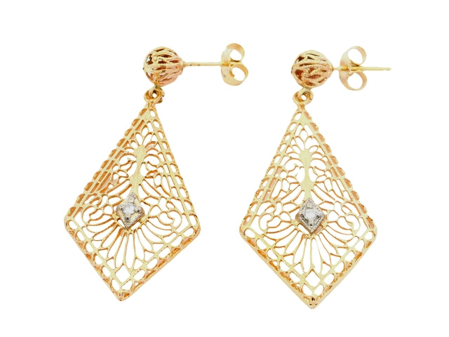 14KT Filigree Earrings