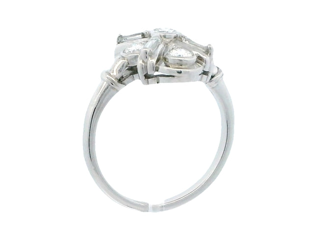 0.76 ctw Platinum Ring