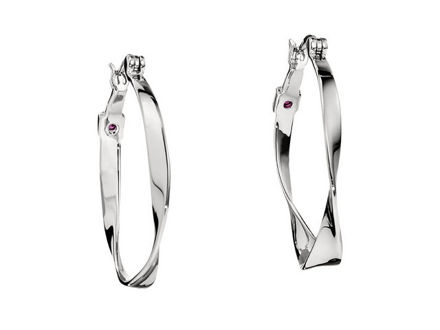 ELLE Mobius Medium Hoop Earrings