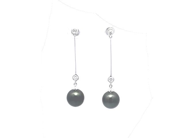 18KT Tahitian Pearl Earrings