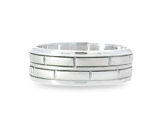 14kw Brick Layered Style Wed Band