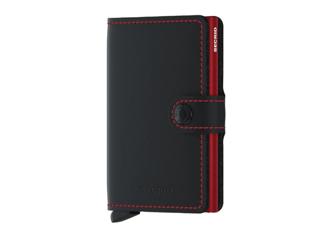 Matte Black & Red Miniwallet