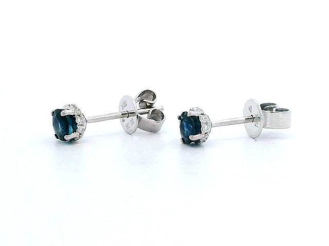 Sapphire & Diamond Studs