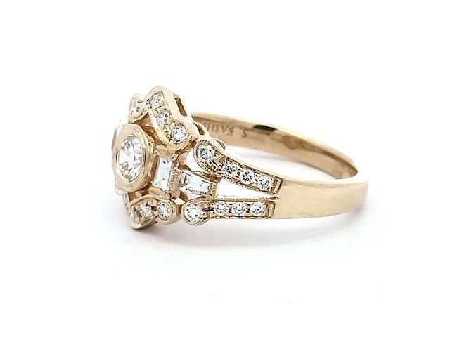 14KT Art Deco Inspired Ring