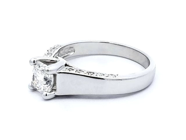 0.93ct Radiant Cut Diamond Ring