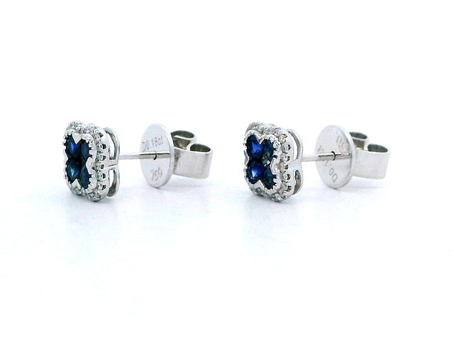 Sapphire & Diamond Studs