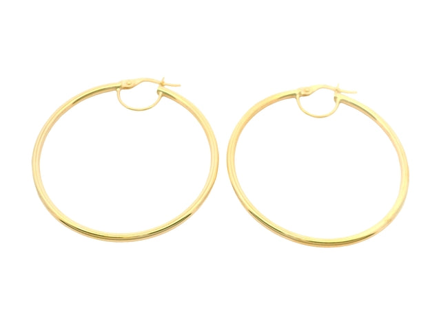 10KT Large Hoop Earrings