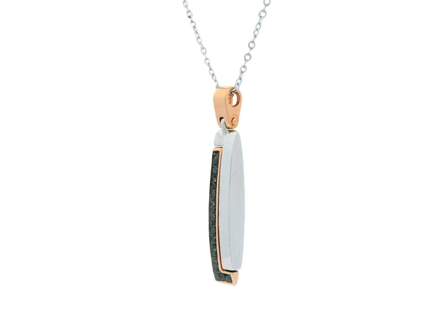 Rose & White Gold Pendant