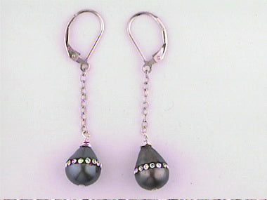 Cz & Pearl Drop Earrings