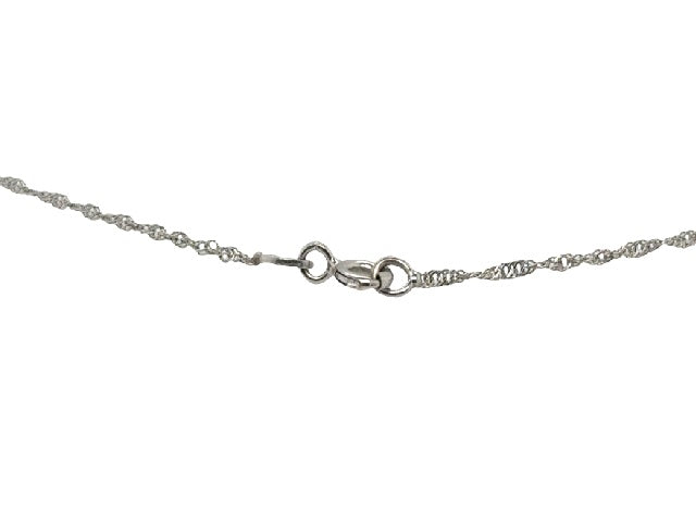 18 Karat White Gold Rope Chain