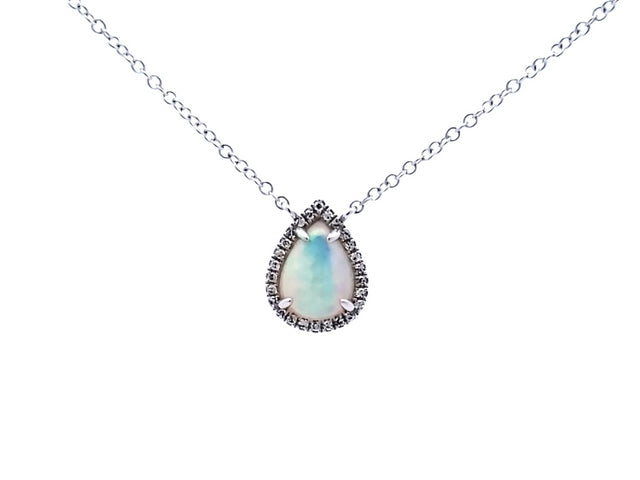 Opal & Diamond Necklace