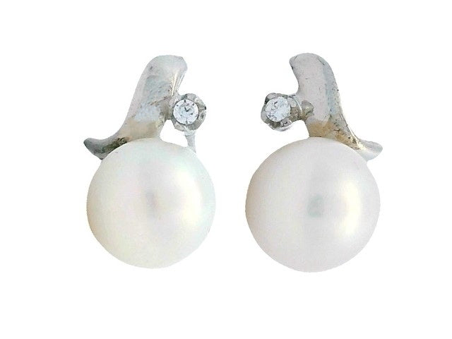 Pearl & Cubic Earrings