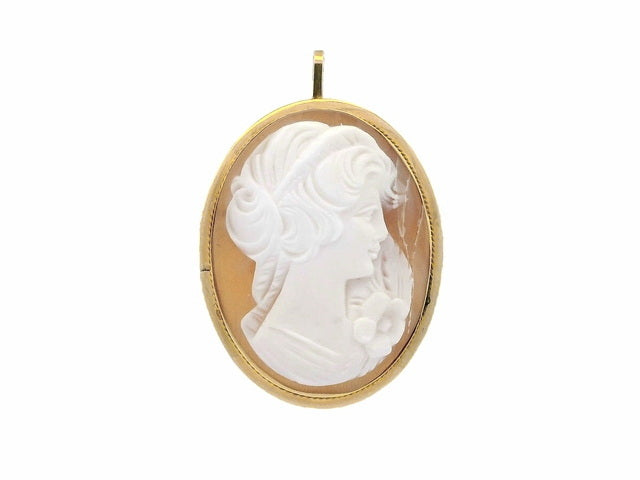 18KT Cameo Brooch