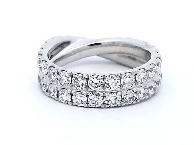 2.00 ctw Double Row Eternity Band