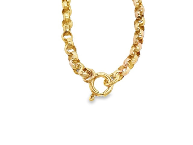 10kt yellow gold rounded-link