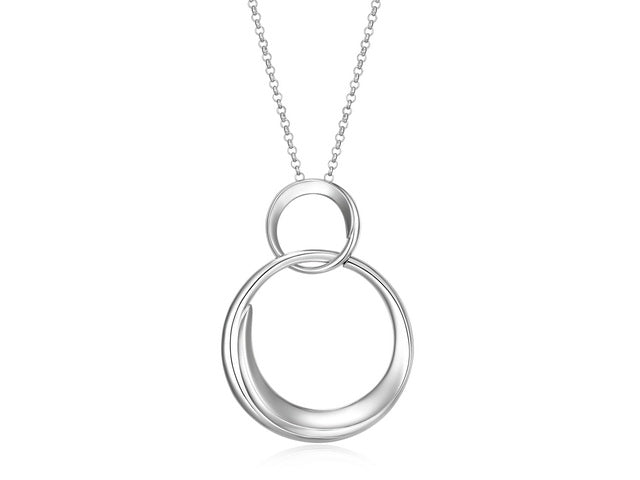 ELLE Silver Swirl Necklace
