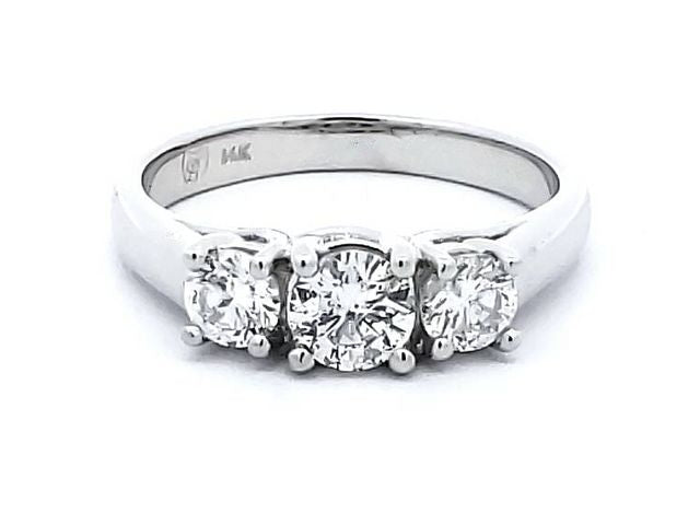 0.93 ctw Trinity Engagement Ring