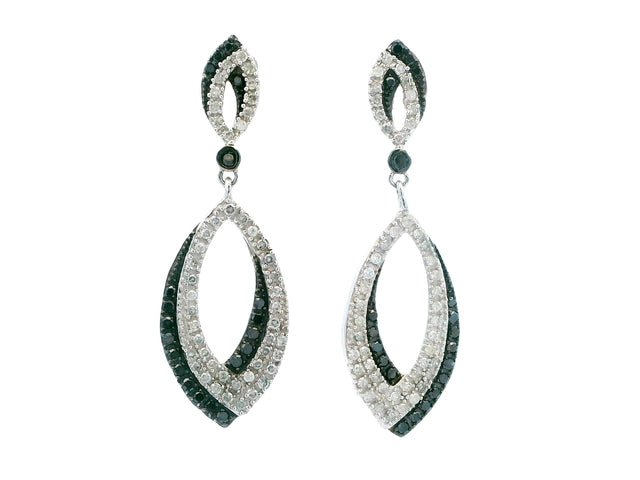 Black & White Diamond Earrings