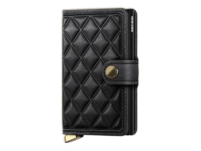 Secrid Premium Wallet in Black Diamond Leather