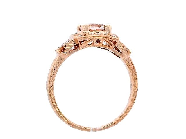 Morganite & Diamond Ring