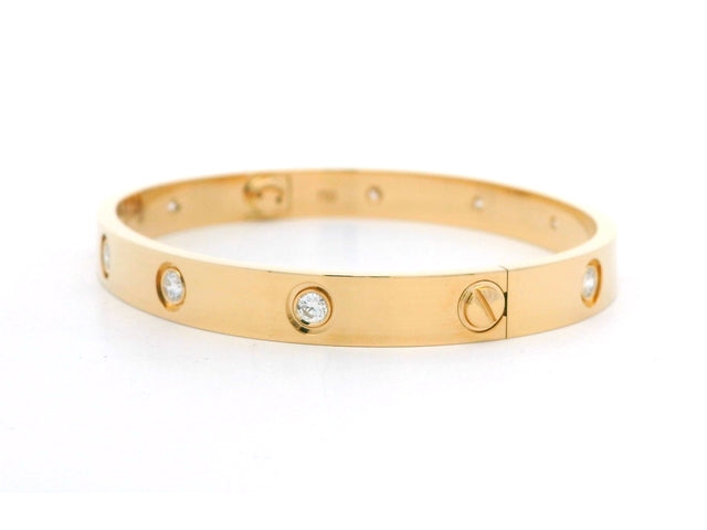 18KT "Cartier" Love Bangle