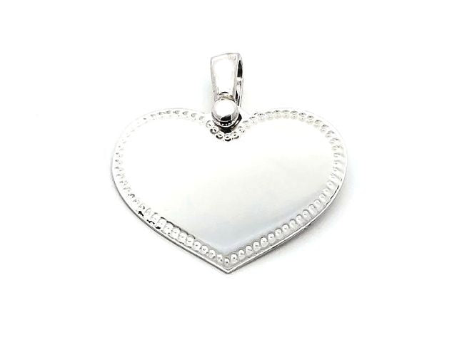 10KT Engraveable Heart Pendant
