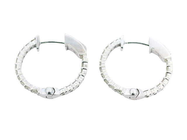 0.50 ctw Diamond Hoop Earrings