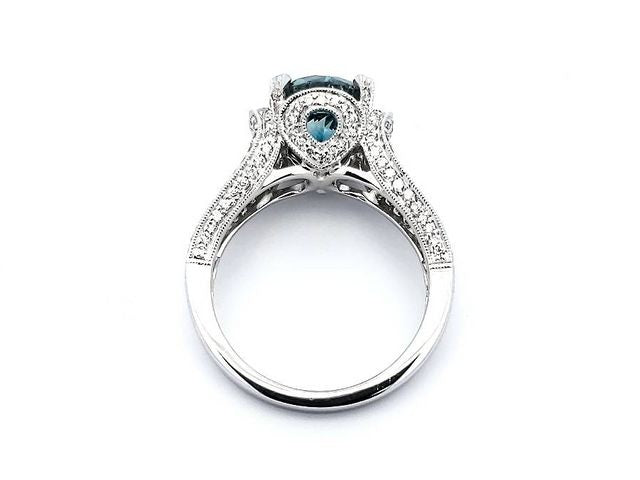 2.28 ct Blue Diamond Ring