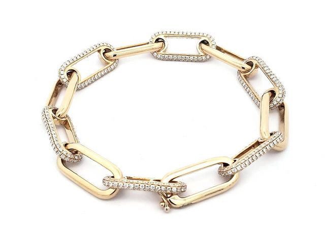 Pavee Link Diamond Bracelet