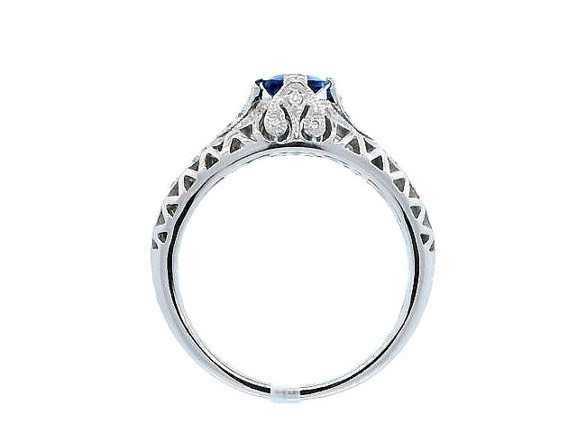 Oval Sapphire and Diamond Ring