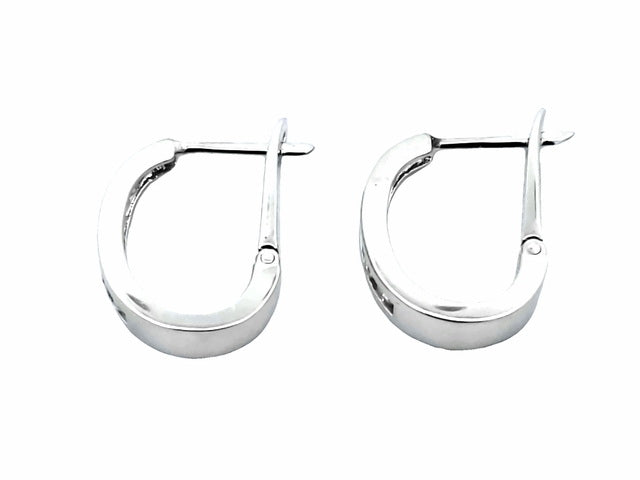 10KT Diamond Hoops