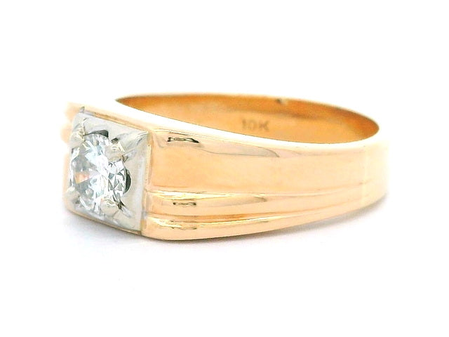 Gents Solitaire Diamond Ring