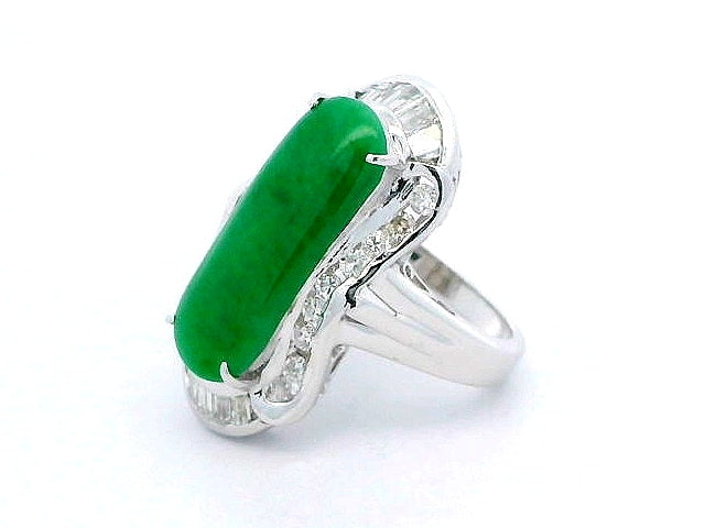 Jade & Diamond Ring