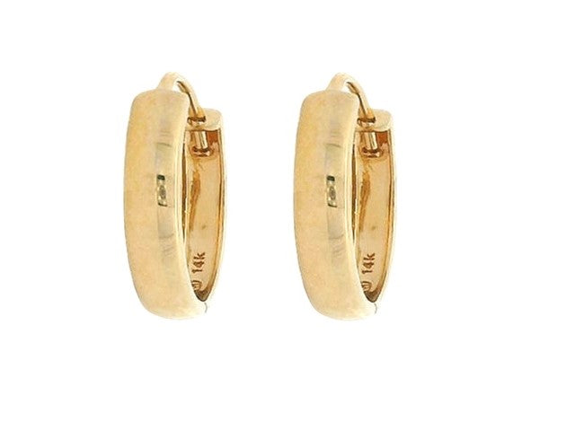 14KT Yellow Huggie Earrings