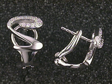 .15ctw Fancy Diamond Earrings