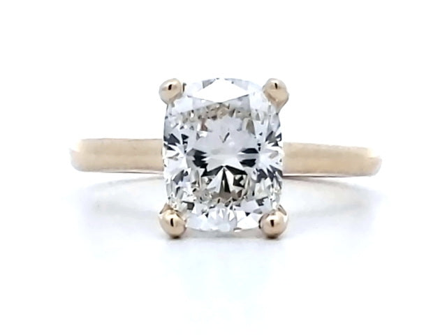 2.23 ct Lab Cushion Engagement Ring